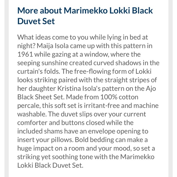 Marimekko Lokki Duvet Cover - Picture 7 of 7